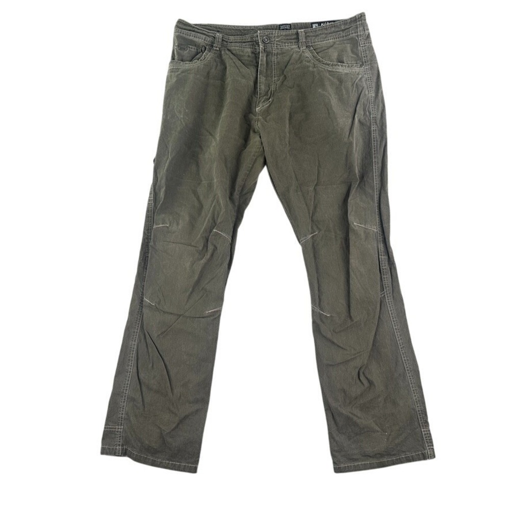 Kuhl‎ Pants Mens 38x32 Brown Vintage Patina Dye Outdoor Hiking Straight Leg